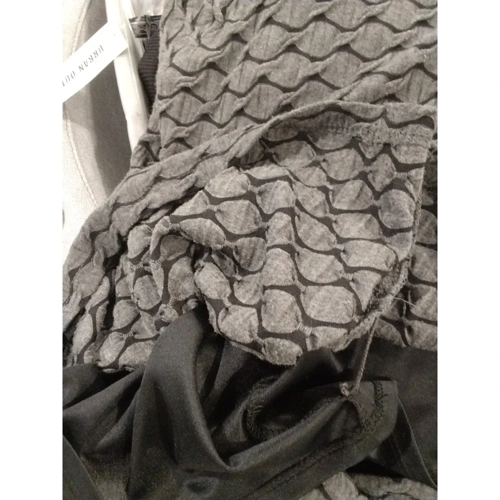 Evan‎ Picone Women's Grey Textured Cowl Neck Short Sleeve Sheath Dress Size 8
